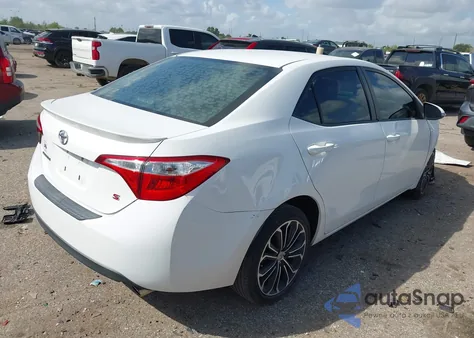2015 Toyota Corolla S Plus из США, поврежденный, VIN 2T1BURHE4FC313651